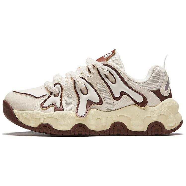 Anta Abrasion Resistant Slip Resistant Low top Casual Shoes Women's Beige Brown