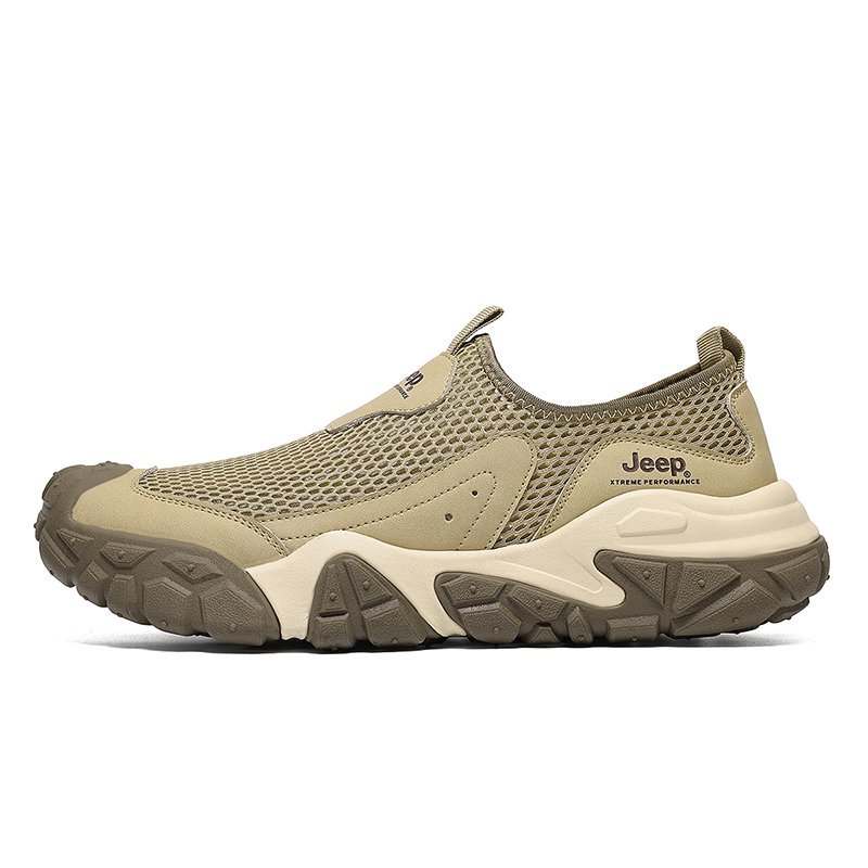 Jeep Mesh Low top Casual Shoes Men's Khaki