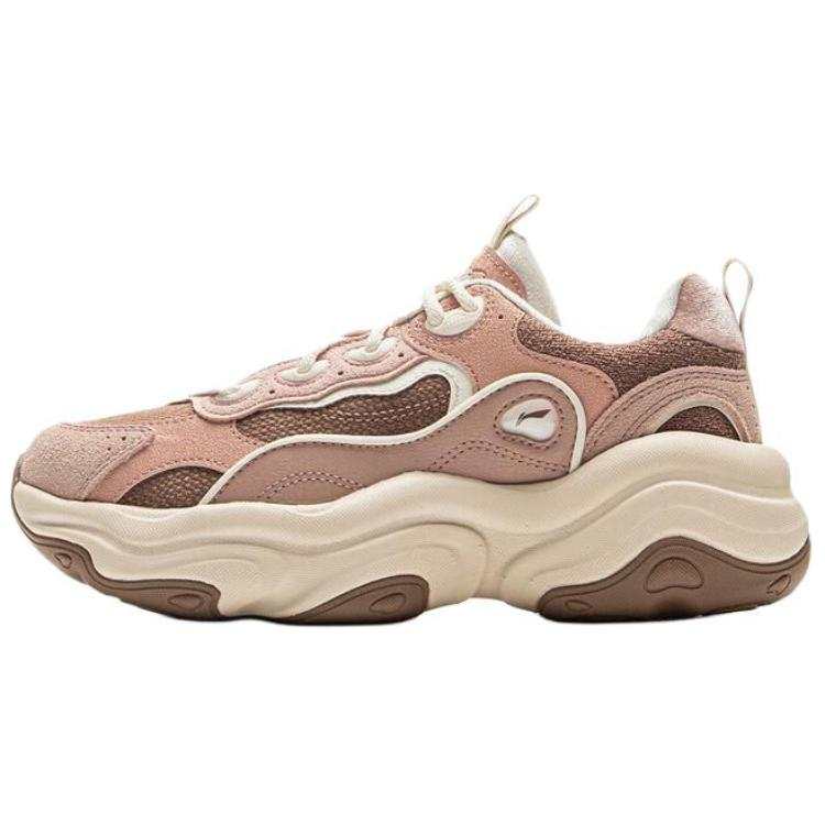 Li-Ning Li Ning Honey 2 Rebound Low top Casual Shoes Women's Brown Pink