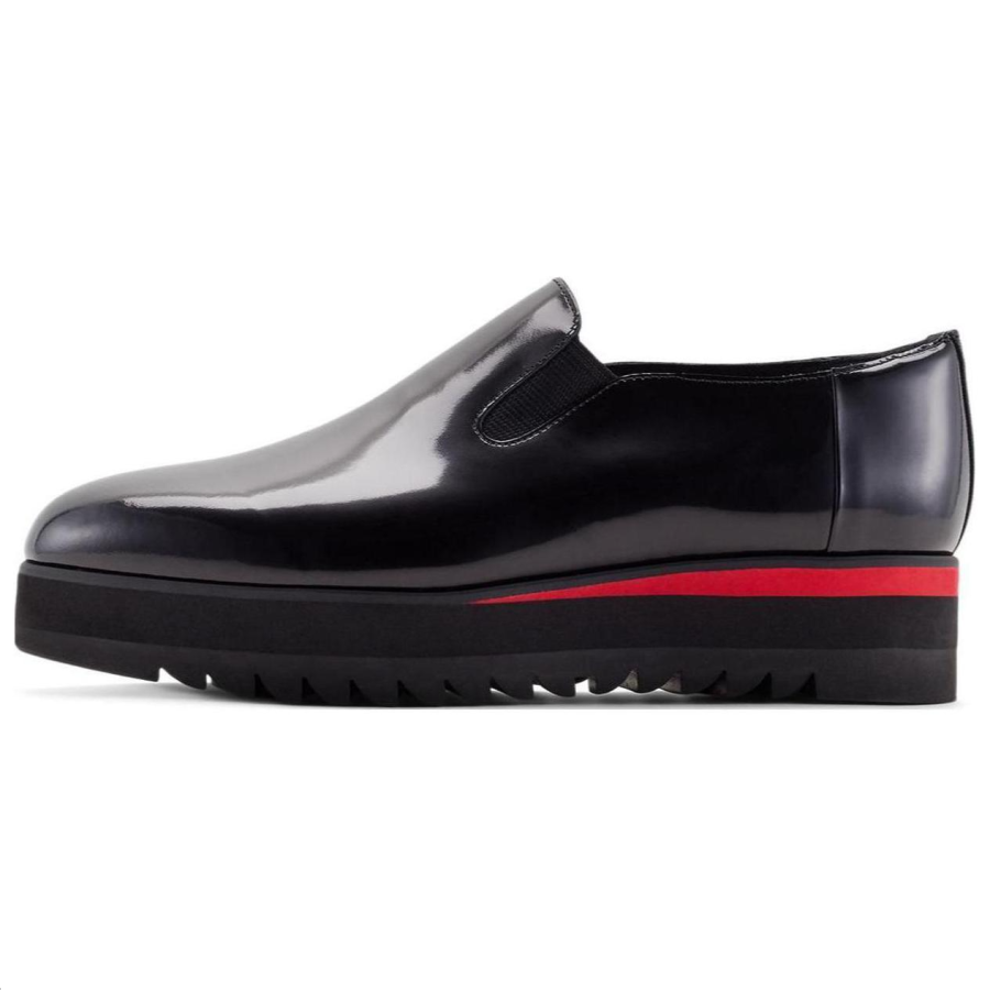 Onitsuka Tiger Slip on Cushioning Slip Resistant Abrasion Resistant Low top Casual Shoes Women's Black Red