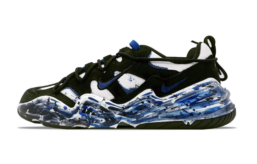 Nike Nike Tech Hera Blue Memory Slip Resistant Abrasion Resistant Slip Resistant Abrasion Resistant Low top Casual Shoes