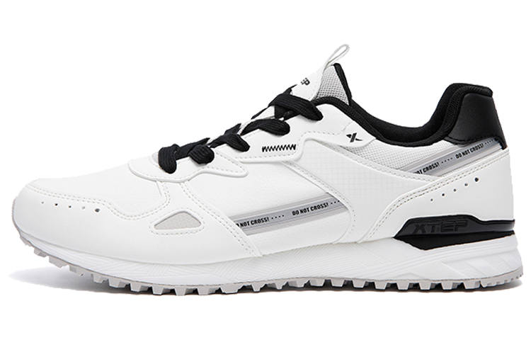 XTEP Synthetic Leather Cushioning Slip Resistant Abrasion Resistant Breathable Low top Casual Shoes Men's