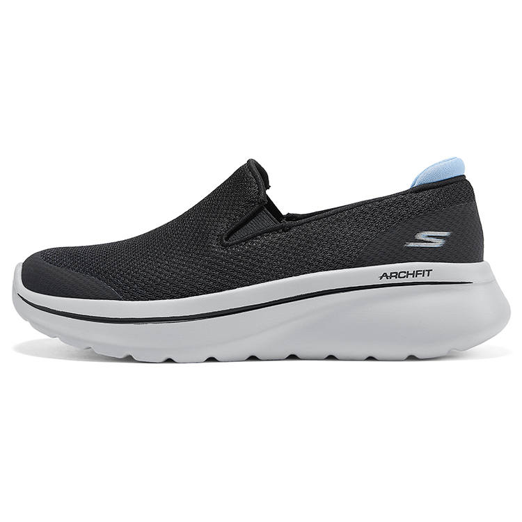 Skechers Sports Collection Abrasion Resistant Breathable Low top Walking Shoes Women's Black Blue