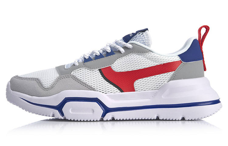 Li-Ning Li Ning Mark Lite Trendy Breathable Balance Breathable Balance Low top Casual Shoes Unisex White