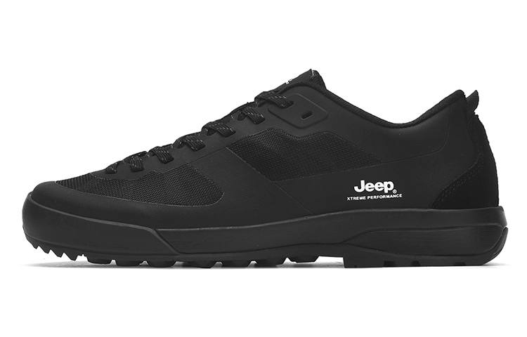 Jeep Textile, TPU Versatile Abrasion Resistant Abrasion Resistant Low top Sports Casual Shoes Men's Black