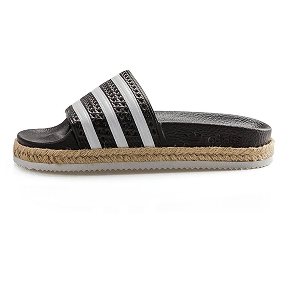 Adidas Adidas Adilette Rubber Sole Slip Resistant Slip Resistant Slide Slippers Women's Black White