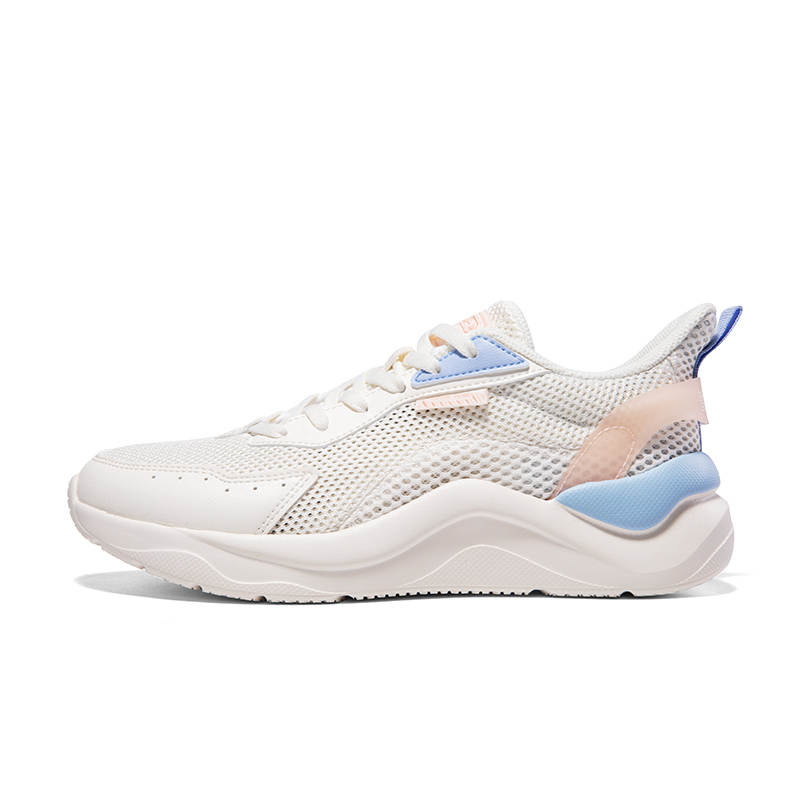 361° Cushioning, Wear Resistant Low top Casual Shoes Women's White Illusion Blue