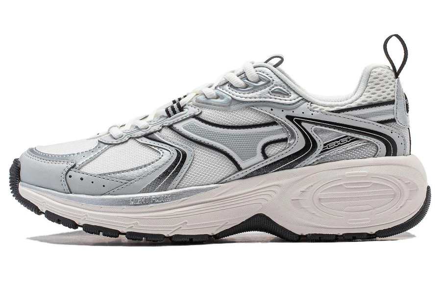 Li-Ning Li Ning 92 CICI V2 Cushioning, Wear Resistant Low top Casual Shoes Women's White Silver