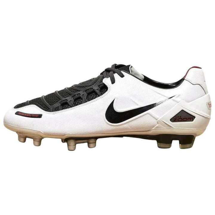 Nike Nike Total 90 Laser Slip Resistant Abrasion Resistant Soccer Shoes Unisex White Black