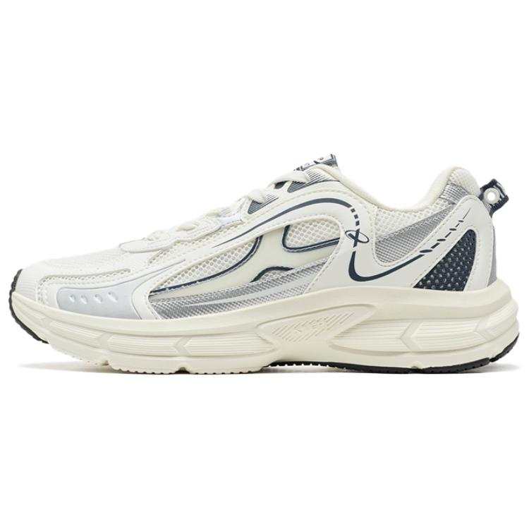 XTEP Slip Resistant Lightweight Rebound Low top Casual Shoes Men's Sail White Ink Teal