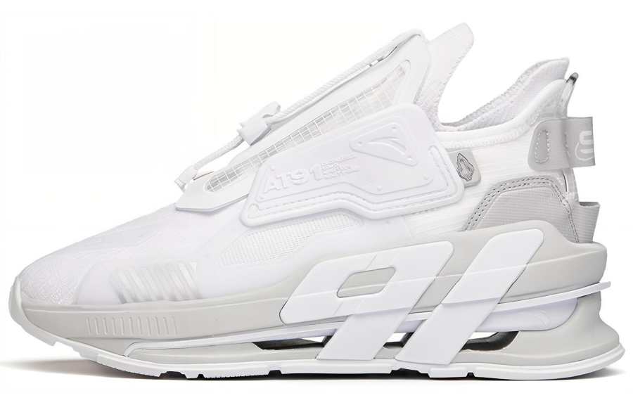 Anta AT91 Textile, Synthetic Leather Cushioning Slip Resistant Low top Running Shoes Women's Anta White
