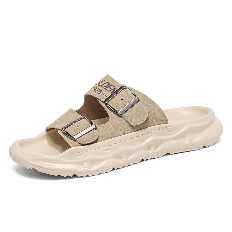 BAOZAOGONGYANG Slip Resistant Odor Resistant Abrasion Resistant Slide Slippers Men's