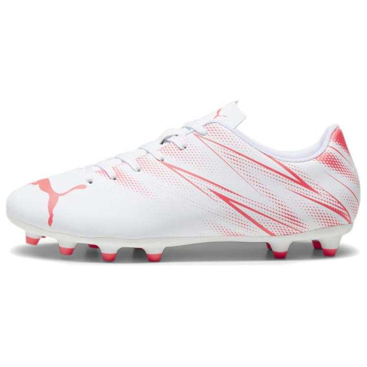 PUMA Attacanto AG Artificial Ground FG Firm Ground Artificial Turf Soccer Shoes Men's White Red