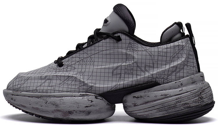 Li-Ning Li Ning CF Tracing Collection Low top Casual Shoes Unisex Shark Gray