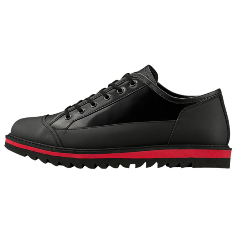 Onitsuka Tiger Blucher Lo Comfortable Slip Resistant Abrasion Resistant Low top Casual Shoes Unisex Black Red