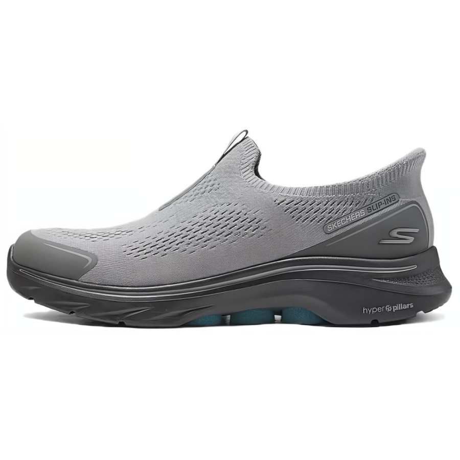 Skechers GO WALK 7 Abrasion Resistant Breathable Low top Casual Shoes Men's Gray