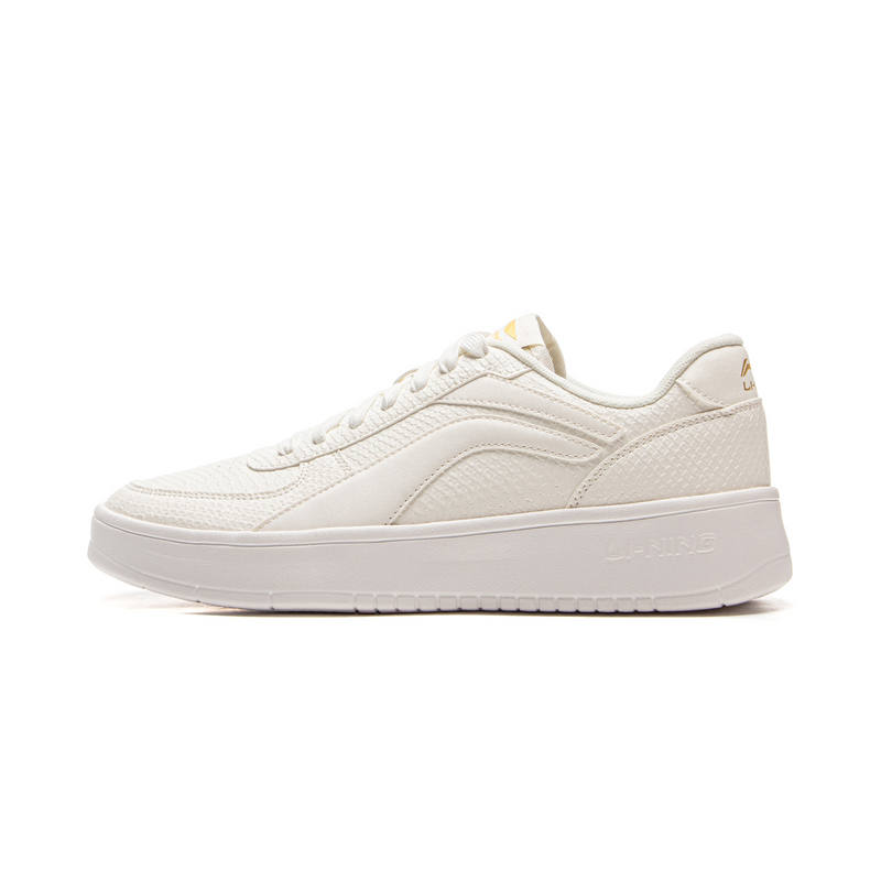 Li-Ning Li Ning Slip Resistant, Abrasion Resistant, Breathable Low top Casual Shoes Men's Mist White