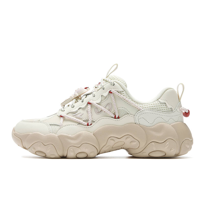 FILA FLUID 6 Cushioning Abrasion Resistant Coverage Lightweight Low top Chunky Sneakers Women's Sweet Corn Yellow