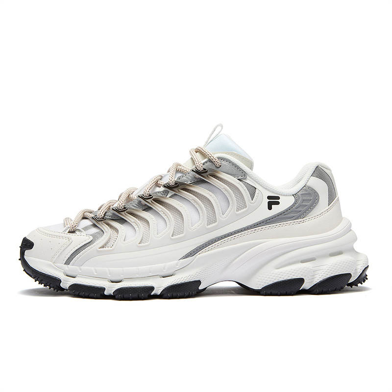 FILA FUSION BRACKET Starship Shoes Abrasion Resistant Moisture Wicking Low top Casual Shoes Men's White