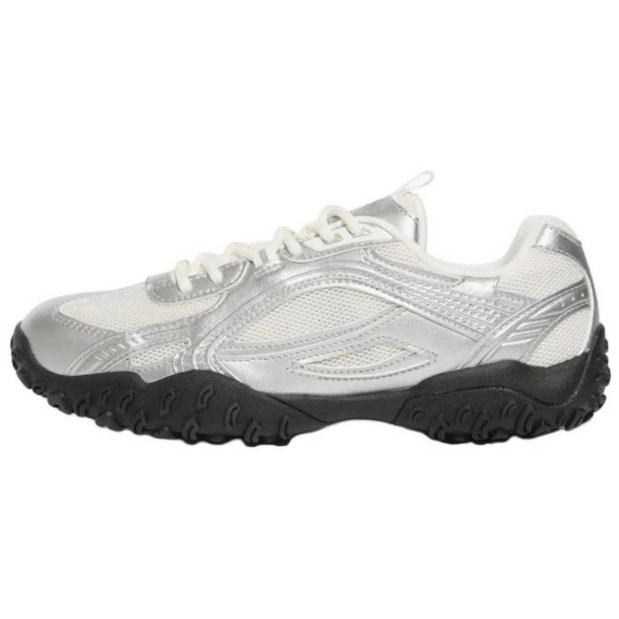 FILA Eschape Soft And Comfortable Low top Casual Shoes Unisex Silver