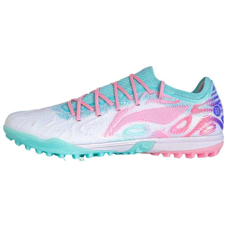 Li-Ning Li Ning TF Turf Soccer Shoes Unisex Standard White/Island Blue
