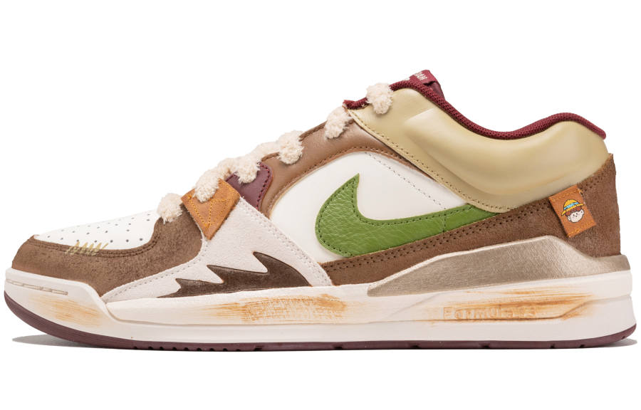 Jordan Jordan Stadium 90 Abrasion Resistant Abrasion Resistant Low top Casual Shoes Men's Brown Green
