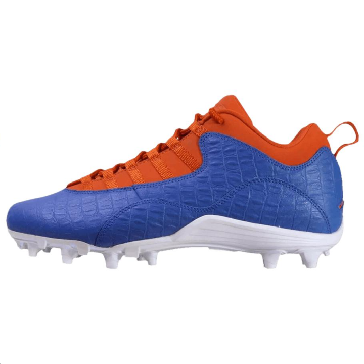 Jordan Jordan Air Jordan 10 Leather Soccer Shoes Men's Blue