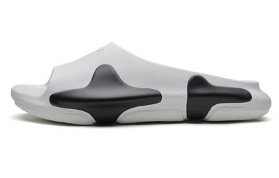 EQLZ EQUALIZER Oasis Quiet Abrasion Resistant Slide Slippers Unisex White Black
