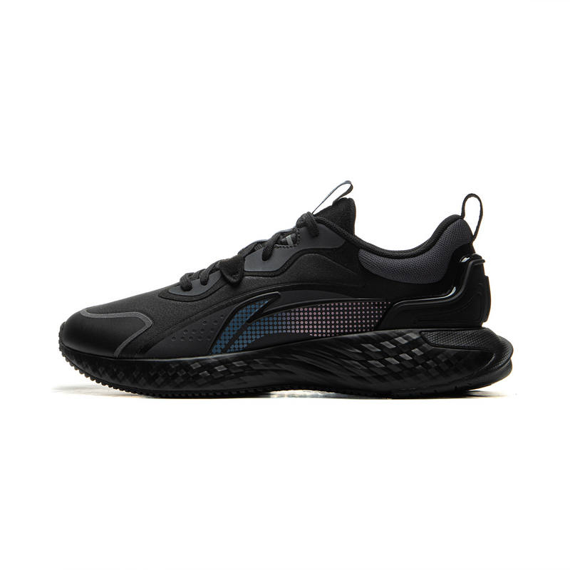 Li-Ning Li Ning Slip Resistant, Abrasion Resistant, Breathable Low top Casual Shoes Men's Black