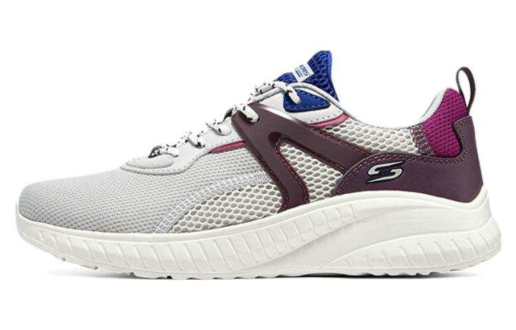 Skechers Bobs Squad Chaos Shoes 'Grey Purple White' Women's