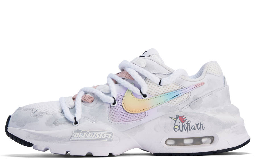 Nike Nike Air Max Fusion Breathable Low top Casual Shoes Women's Gray Purple