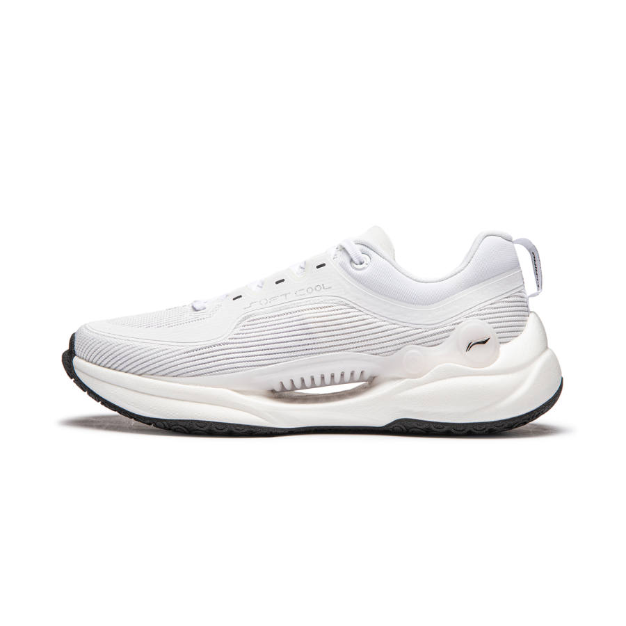 Li-Ning Li Ning Soft COOL Cushioning Abrasion Resistant Lightweight Casual Shoes Men's White