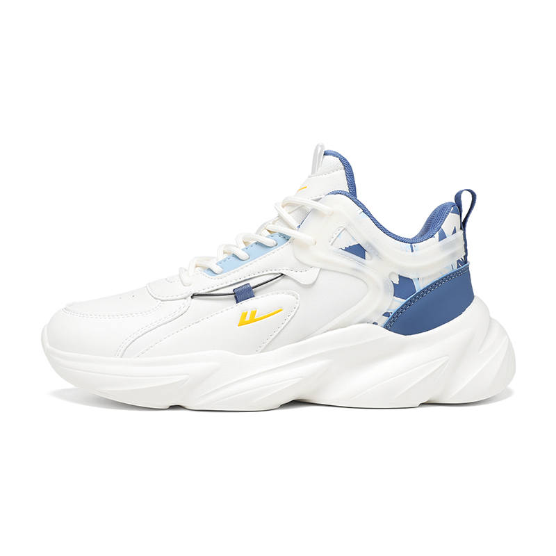 WARRIOR Casual Shoes Men's Low Top White/Blue/White/Brown/Black