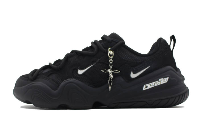 Nike Nike Tech Hera Trendy Black Gravity Casual Shoes Unisex Black White