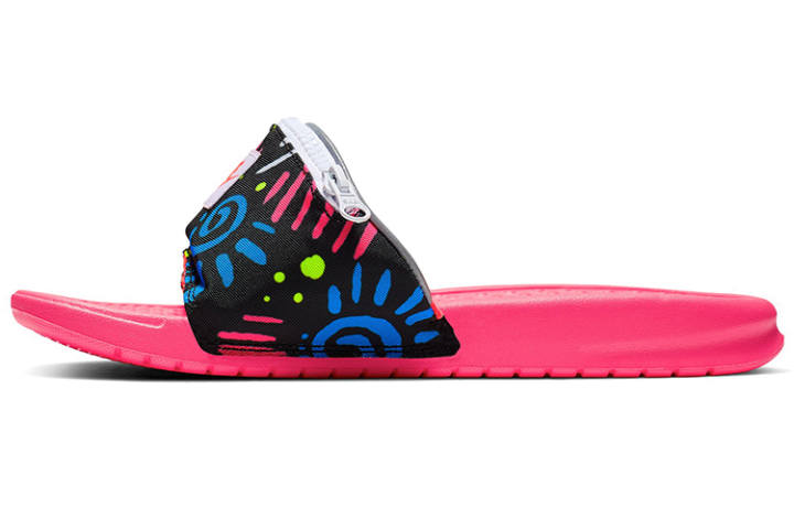 Nike Nike Benassi Jdi Print Slide Fanny Pack Neon