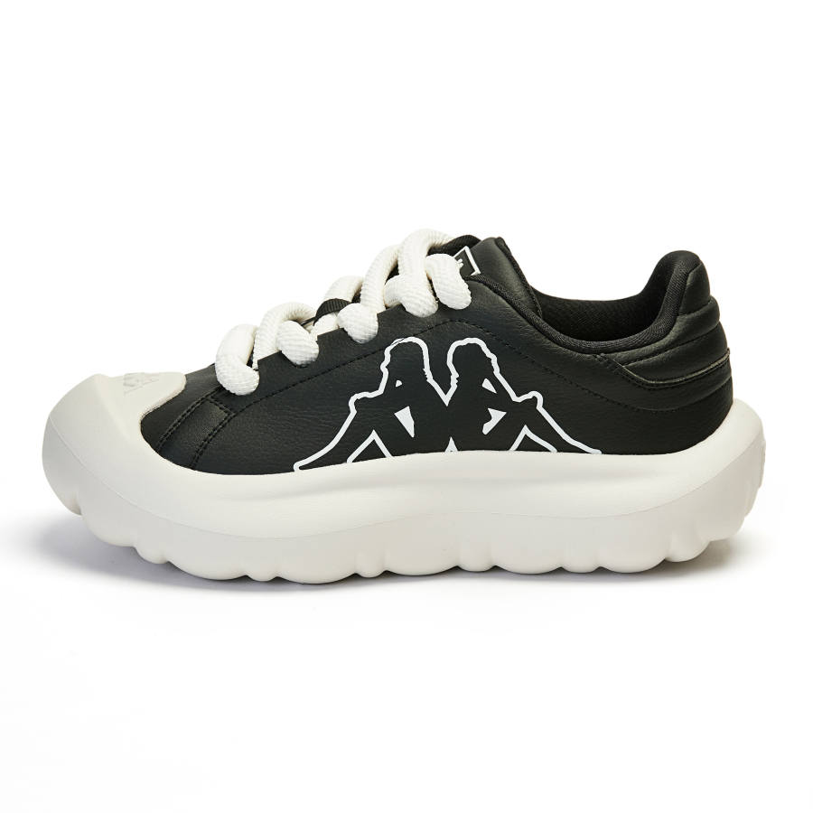Kappa Back to Back Slip Resistant Abrasion Resistant Low top Casual Shoes Women's Black White