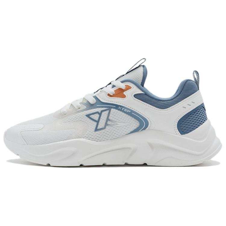 XTEP Breathable And Lightweight Low top Casual Shoes Men's White Blue