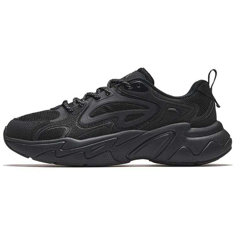 Anta Pulse Cushioning Slip Resistant Abrasion Resistant Low top Casual Shoes Men's Black