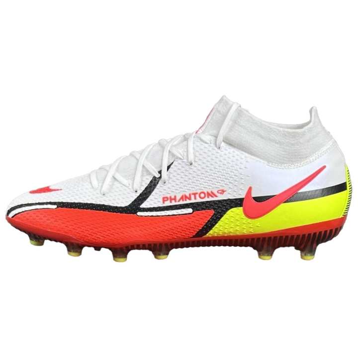 Nike Nike Phantom GT2 AG Artificial Ground Slip Resistant Abrasion Resistant Soccer Shoes Men's White Red
