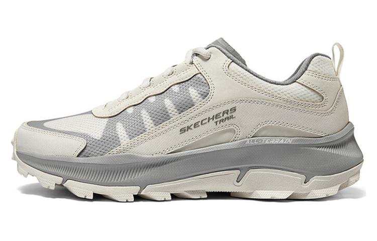 Skechers Cushioning, Wear Resistant Low top Casual Shoes Men's White Gray