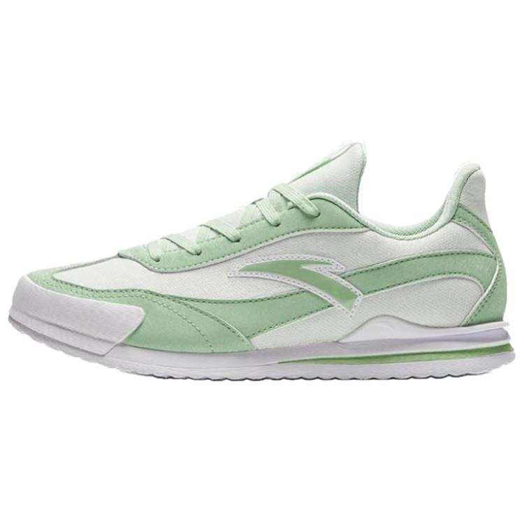 Anta Cushioning Abrasion Resistant Breathable Low top Casual Shoes Women's White Green