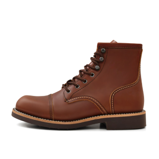 ROCKEY BAND Crew Combat Boots Men's Dark Brown