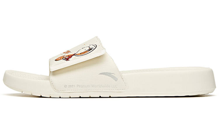 ANTA SNOOPY x Anta Life Collection Breathable Slide Slippers Men's White Yellow