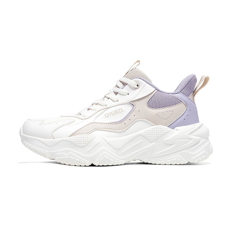 361° Slip Resistant Thermal Cushioning Low top Casual Shoes Women's White Purple