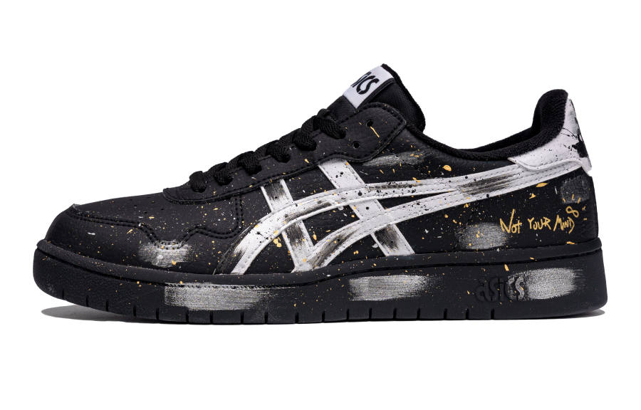 ASICS JAPAN S Slip Resistant Abrasion Resistant Low top Skateboard Shoes Unisex Black