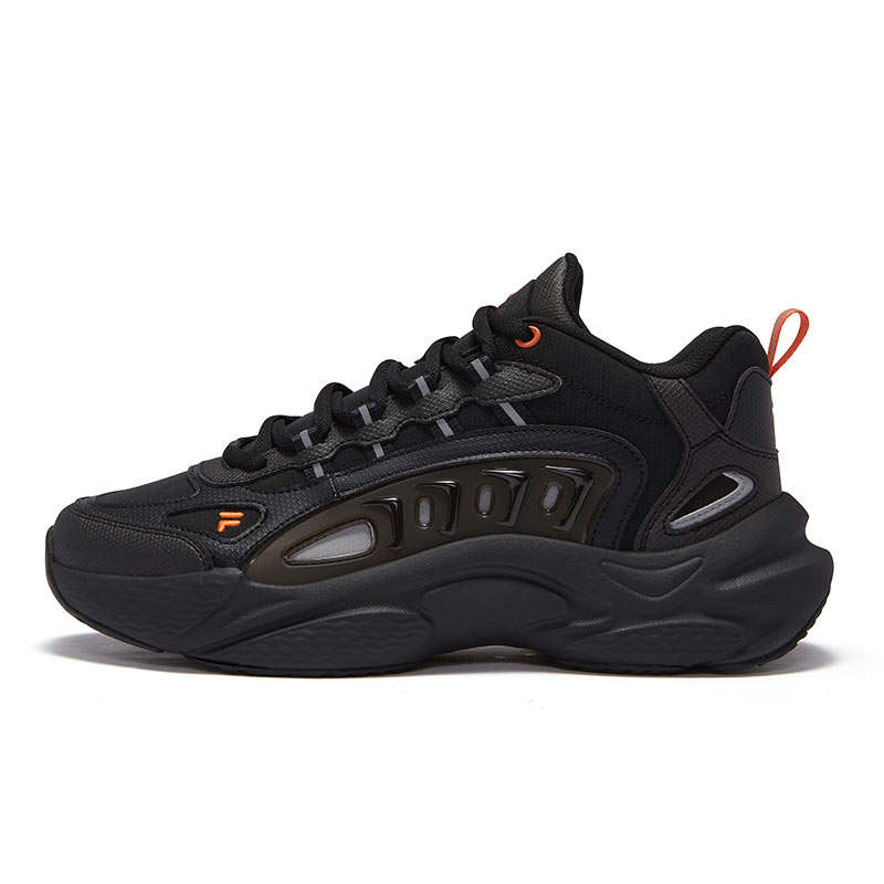 FILA FUSION SKY TRAIL Slip Resistant Abrasion Resistant Mid top Casual Shoes Men's Black