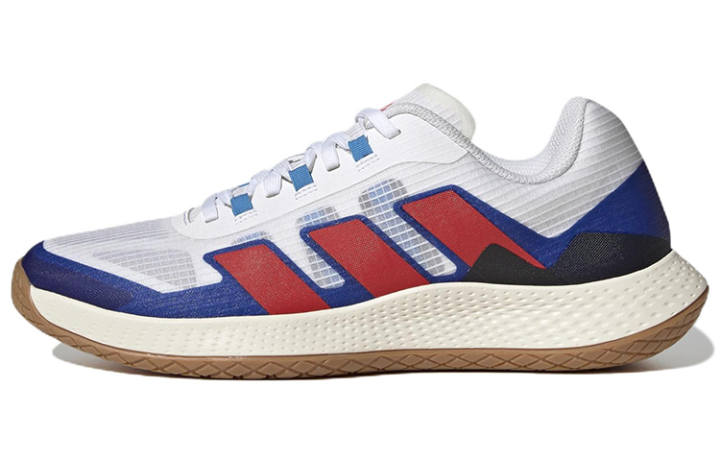 Adidas Adidas Forcebounce Abrasion Resistant Low top Casual Shoes Men's White Blue Red