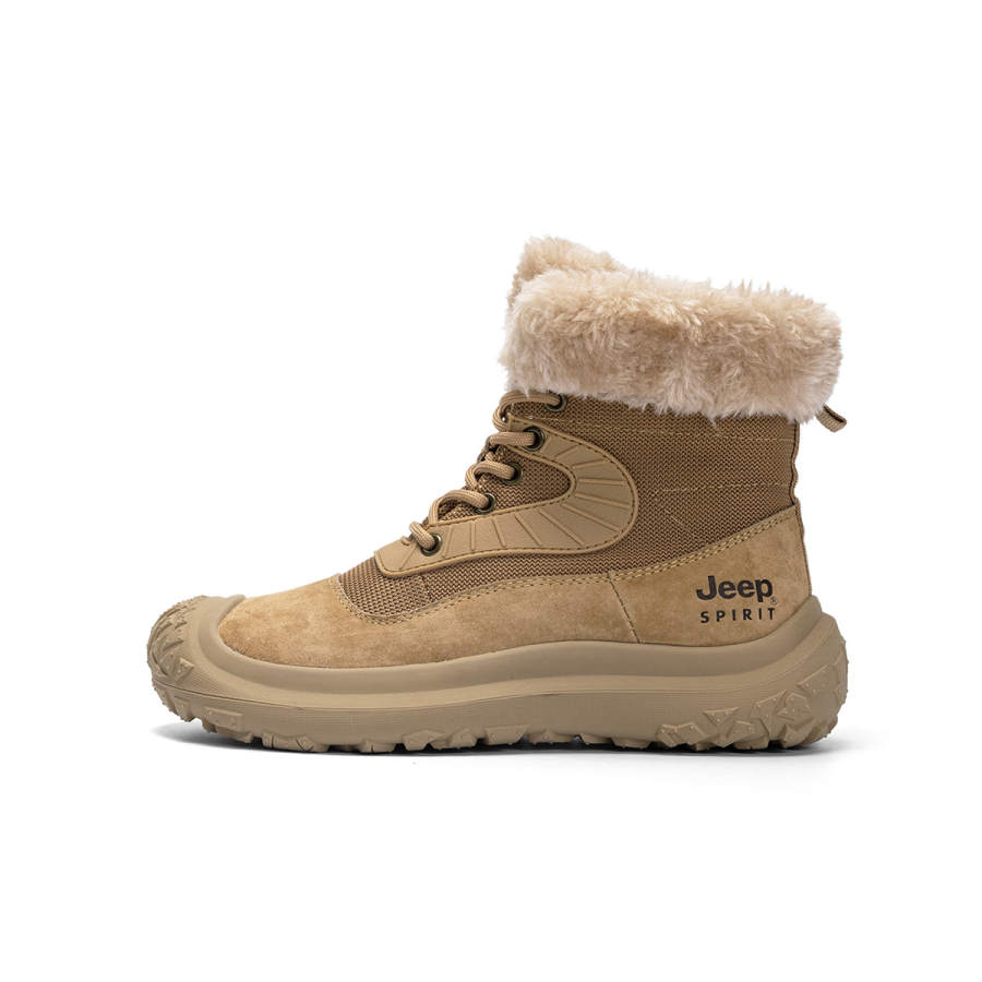 JEEP SPIRIT Fabric Short Combat Boots Women's