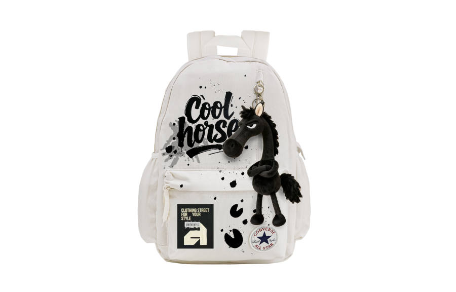 Converse Converse Polyester Backpack Medium Unisex Black White