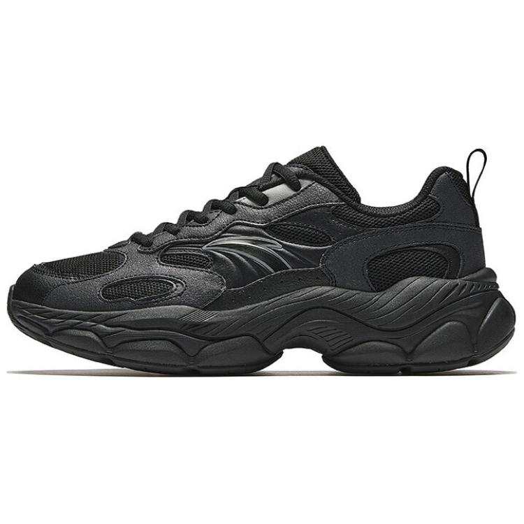 Anta Millennial Generation Fabric Slip Resistant Abrasion Resistant Low top Casual Shoes Men's Black